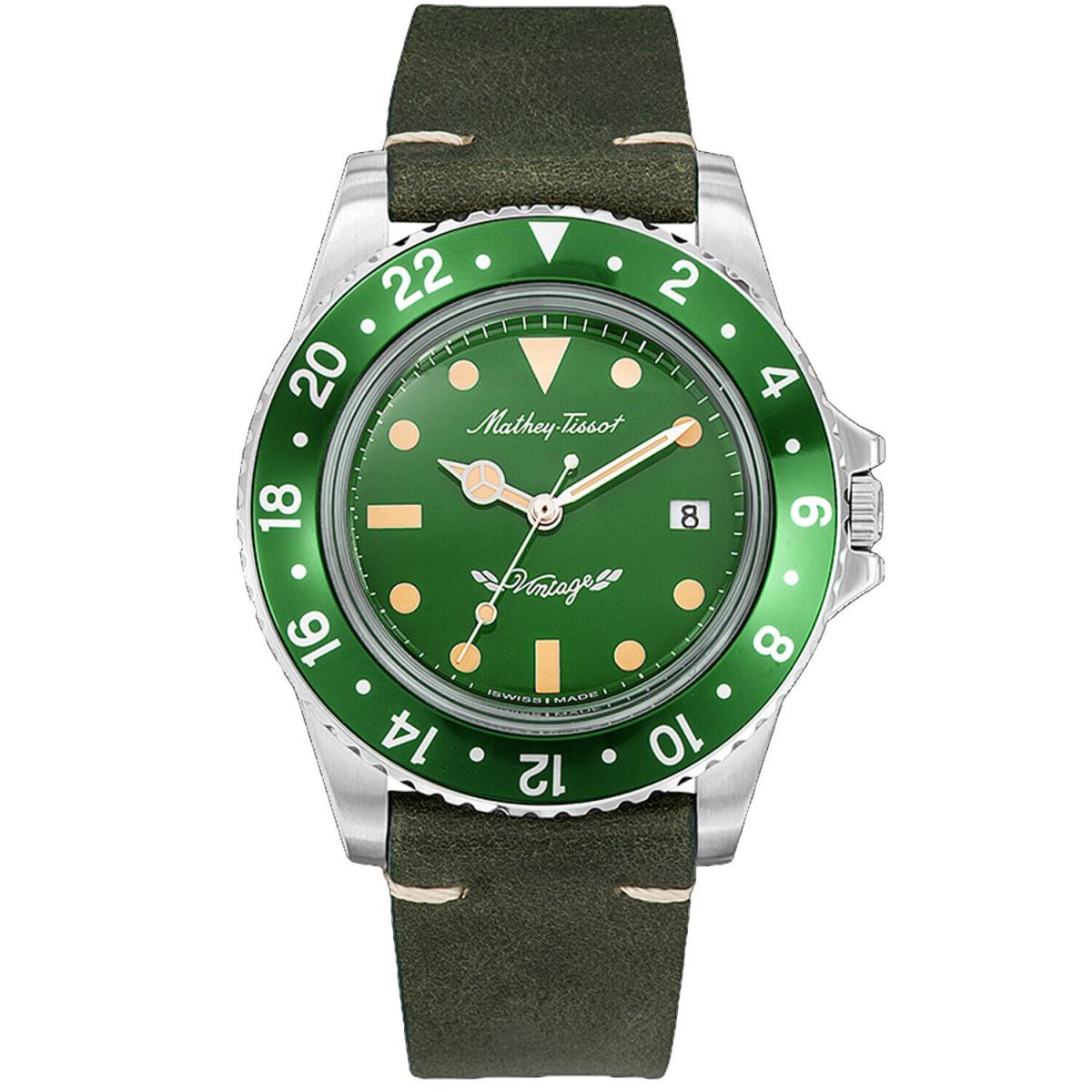 Mathey Tissot Men`s Vintage Green Dial Watch - H900ALV
