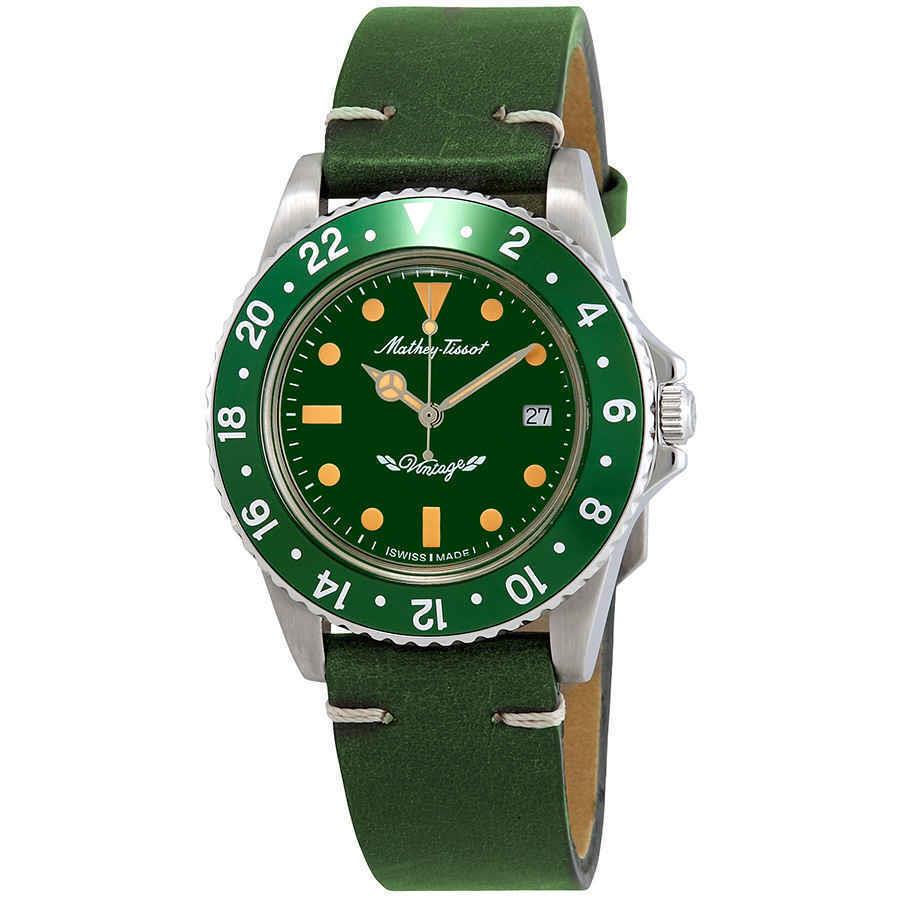 Mathey-tissot Mathey Vintage Quartz Green Dial Men`s Watch H900ALV