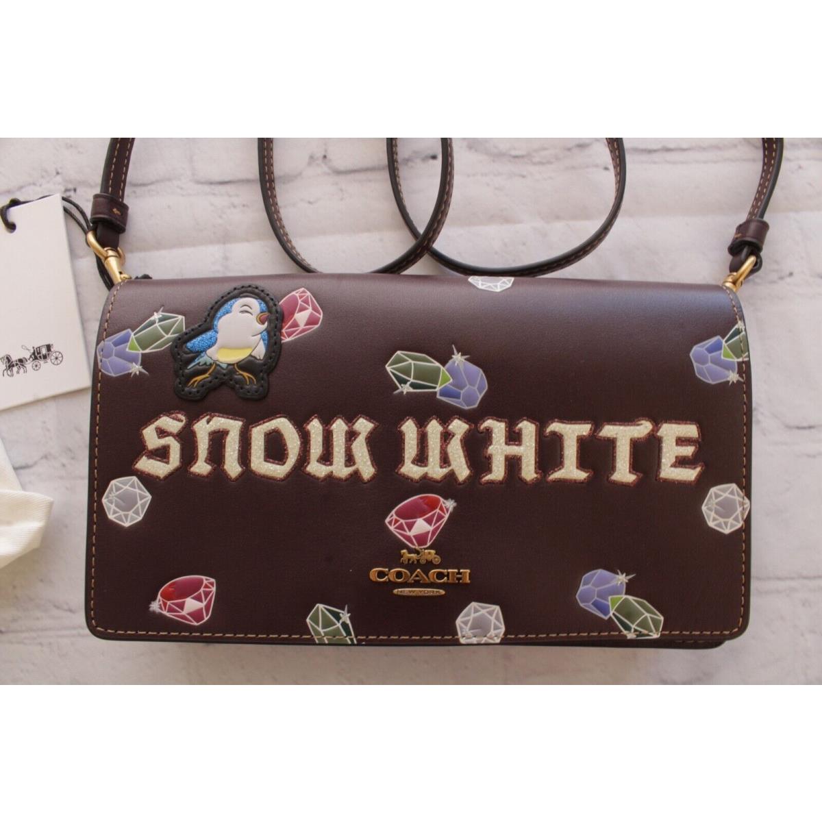 Coach X Disney Dark Fairytale Snow White Leather Purse Wallet W/bag