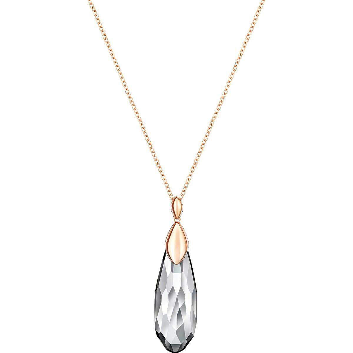 Swarovski Height Large Gray Rose Gold-plated Pendant Necklace 5343737