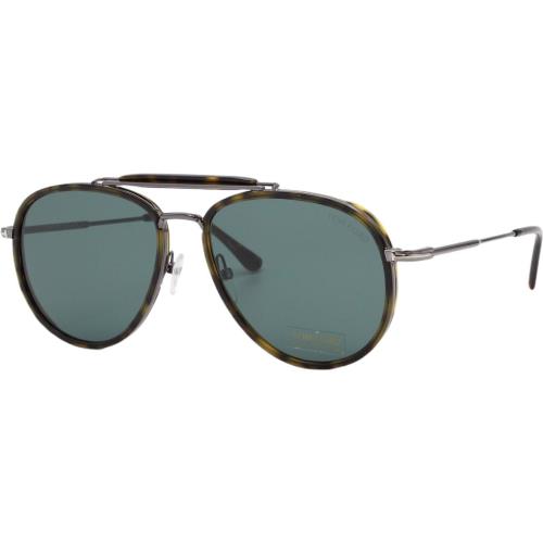 Tom Ford Tripp 666 52N Gunmetal Havana Men s Aviator Sunglasses 60-16-145