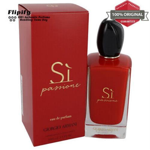 Armani Si Passione Perfume 3.4 oz Edp Spray For Women by Giorgio Armani