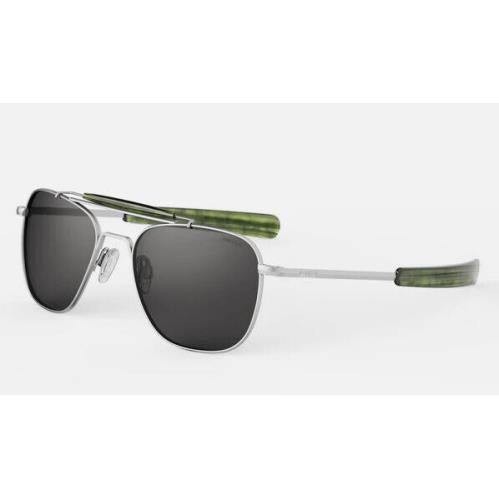 The 55mm Randolph Aviator II Upgraded Aviator Style Designed For Perfection American Gray