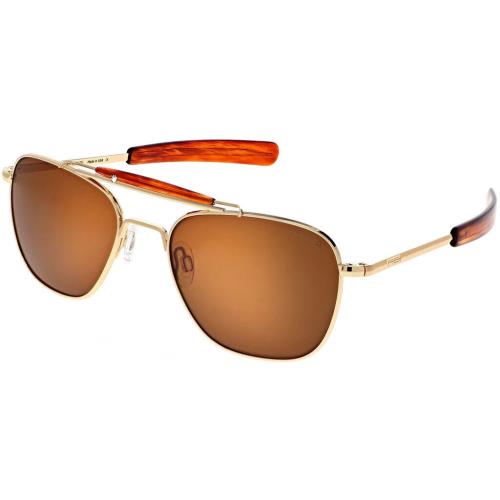 The 55mm Randolph Aviator II Upgraded Aviator Style Designed For Perfection Tan