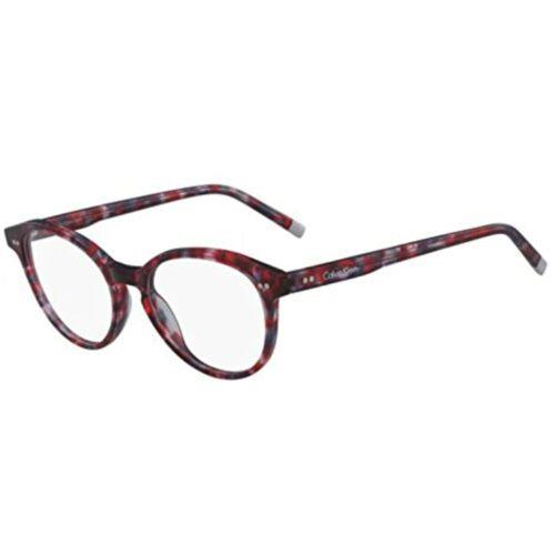 Calvin Klein CK 5991 606 Spotted Wine Eyeglasses 52mm with CK Case