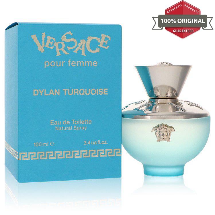 Versace Pour Femme Dylan Turquoise Perfume 3.4 oz Edt Spray For Women