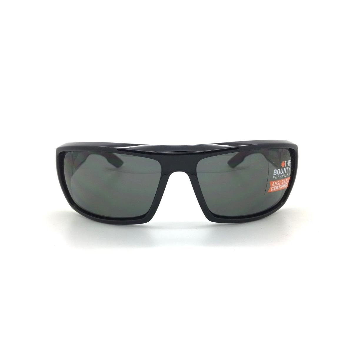 Spy + Optics Bounty Black Frame Grey Polarized Lens Sunglasses - Frame: Black, Lens: Grey