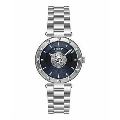 Versus Versace Womens Stainless Steel 36 mm Sertie Bracelet Watch VSPQ15121