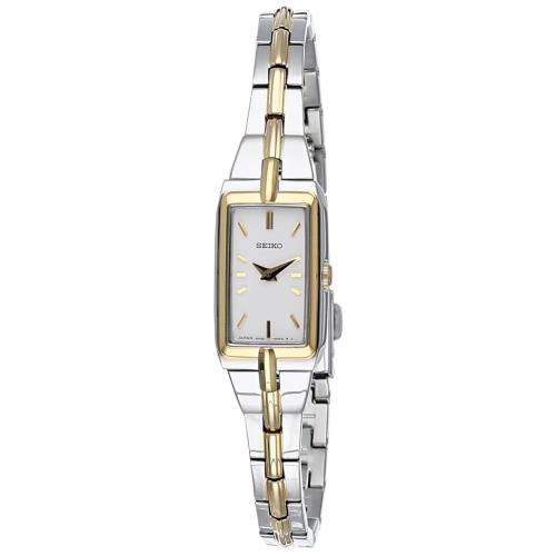 Seiko Jewelry-inspired Stainless Steel Watches For Women with Push 3-Fold