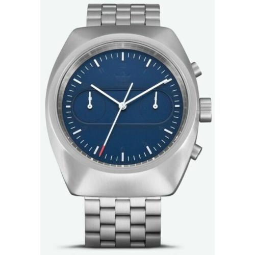Adidas Process Chrono M3 Stainless Steel Silver Navy Men s Watch Z18502-00