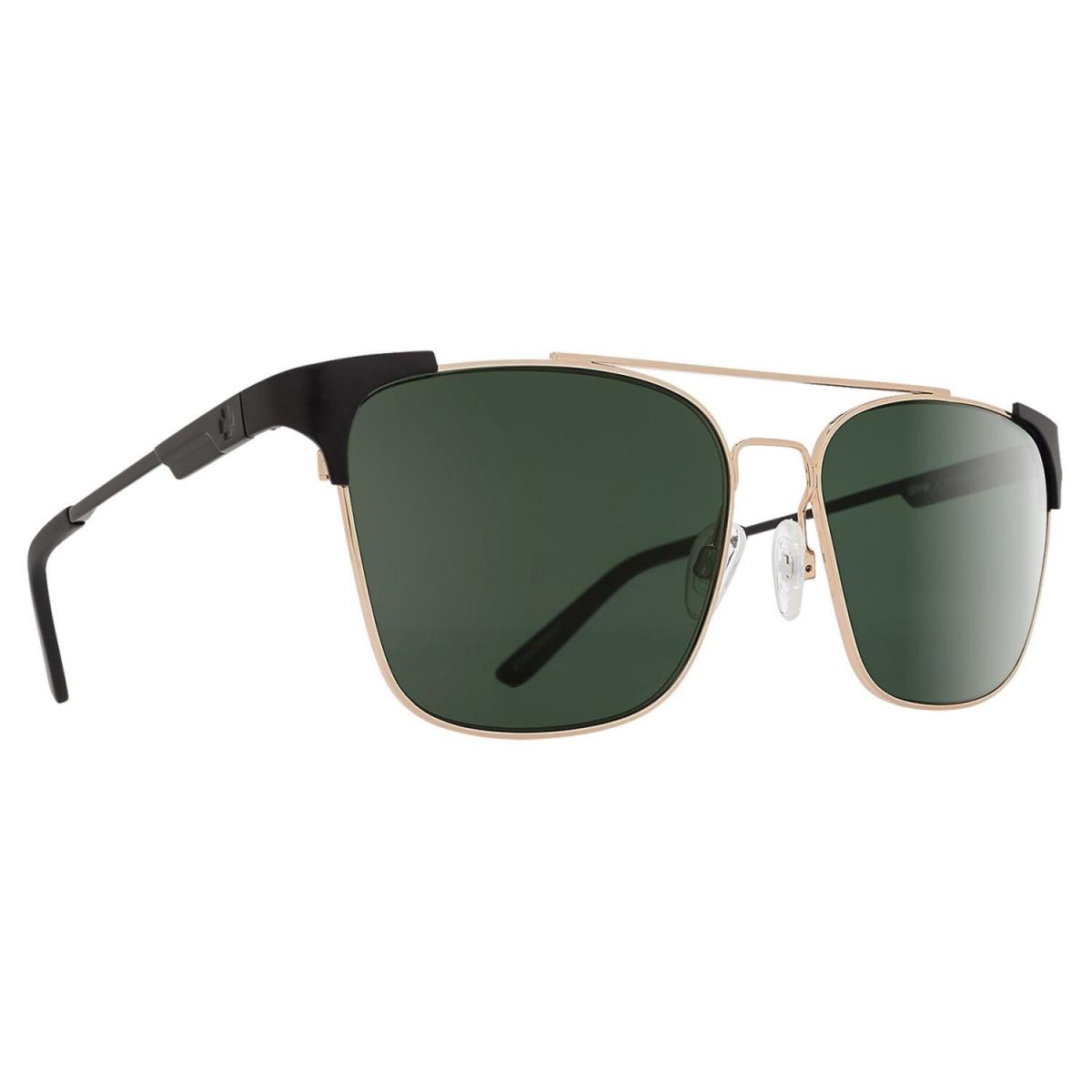 Spy Optics Wingate Sunglasses Polarized Matte Black/gloss Gold/happy Gray Green