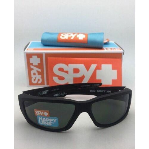 SPY Optics sunglasses DIRTY - Soft Matte Black ( Black Rubberized ) Frame, Grey-Green Lens