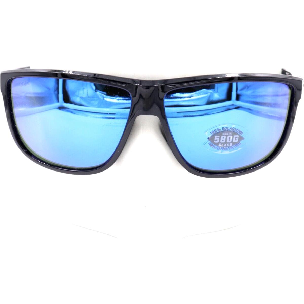 Costa Del Mar Rincondo Shiny Black Blue 580G Sunglasses 06S9010 90100161