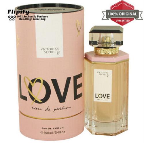 Victoria`s Secret Love Perfume 3.4 oz Edp Spray For Women by Victoria`s Secret