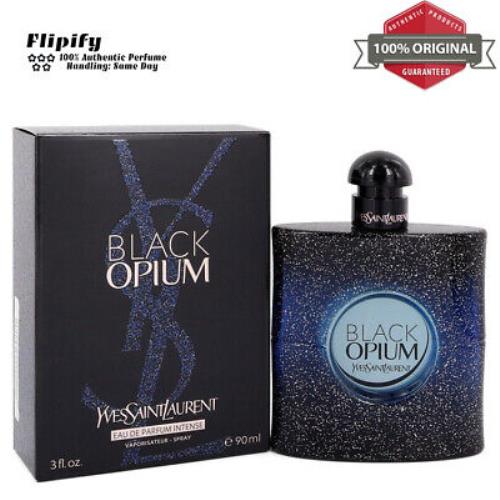 Black Opium Intense Perfume 3 oz Edp Spray For Women by Yves Saint Laurent
