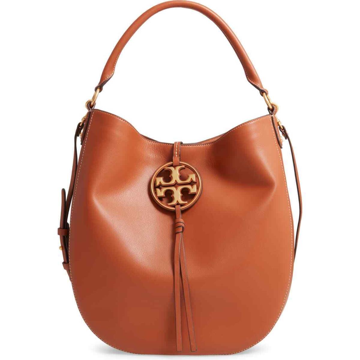 Tory Burch Miller Metal Slouchy Leather Hobo Bag Aged Camello Tan - Tory  Burch bag - 192485269635 | Fash Brands