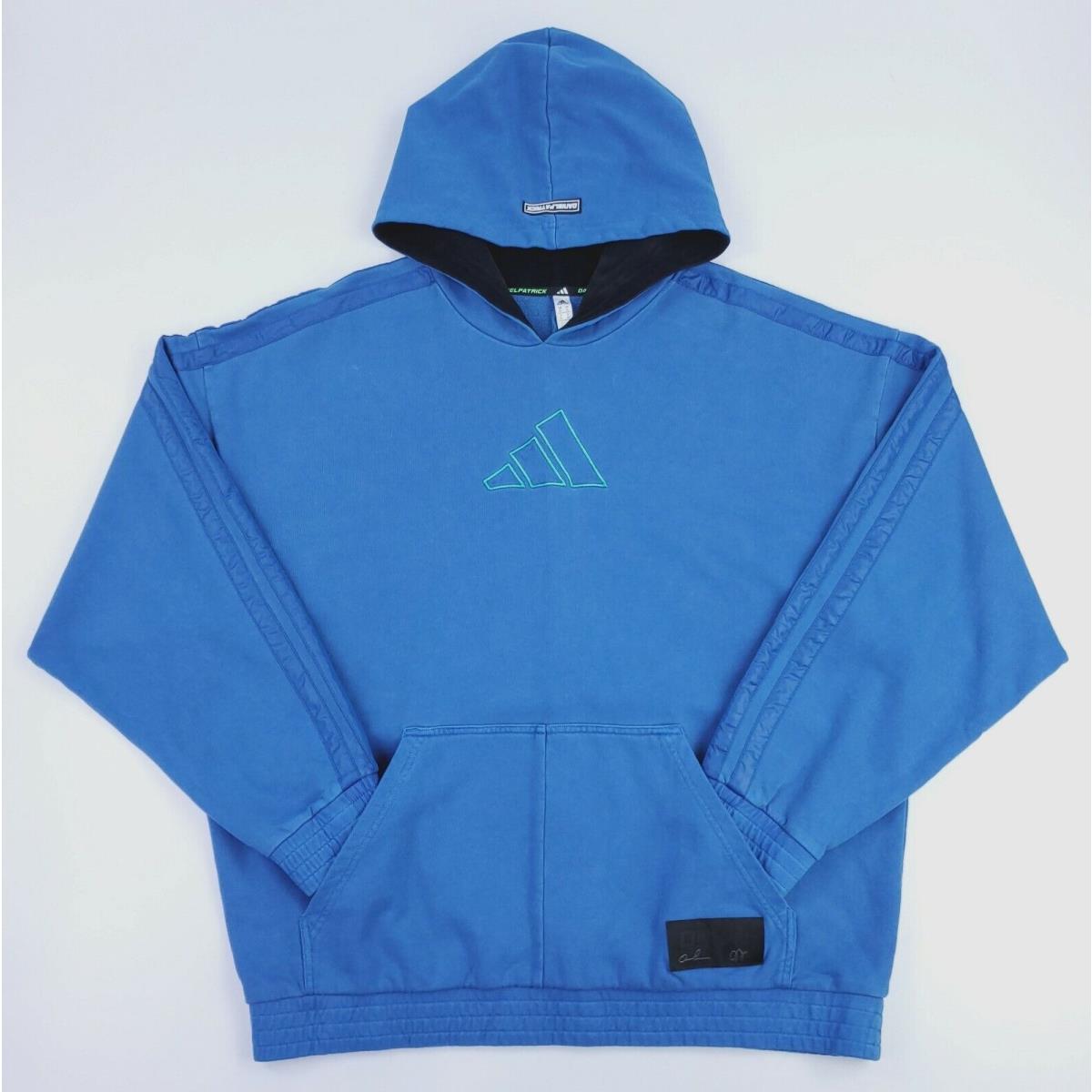 Adidas Men s 4XL Daniel Patrick x James Harden Hoodie Basketball FR5758 Blue