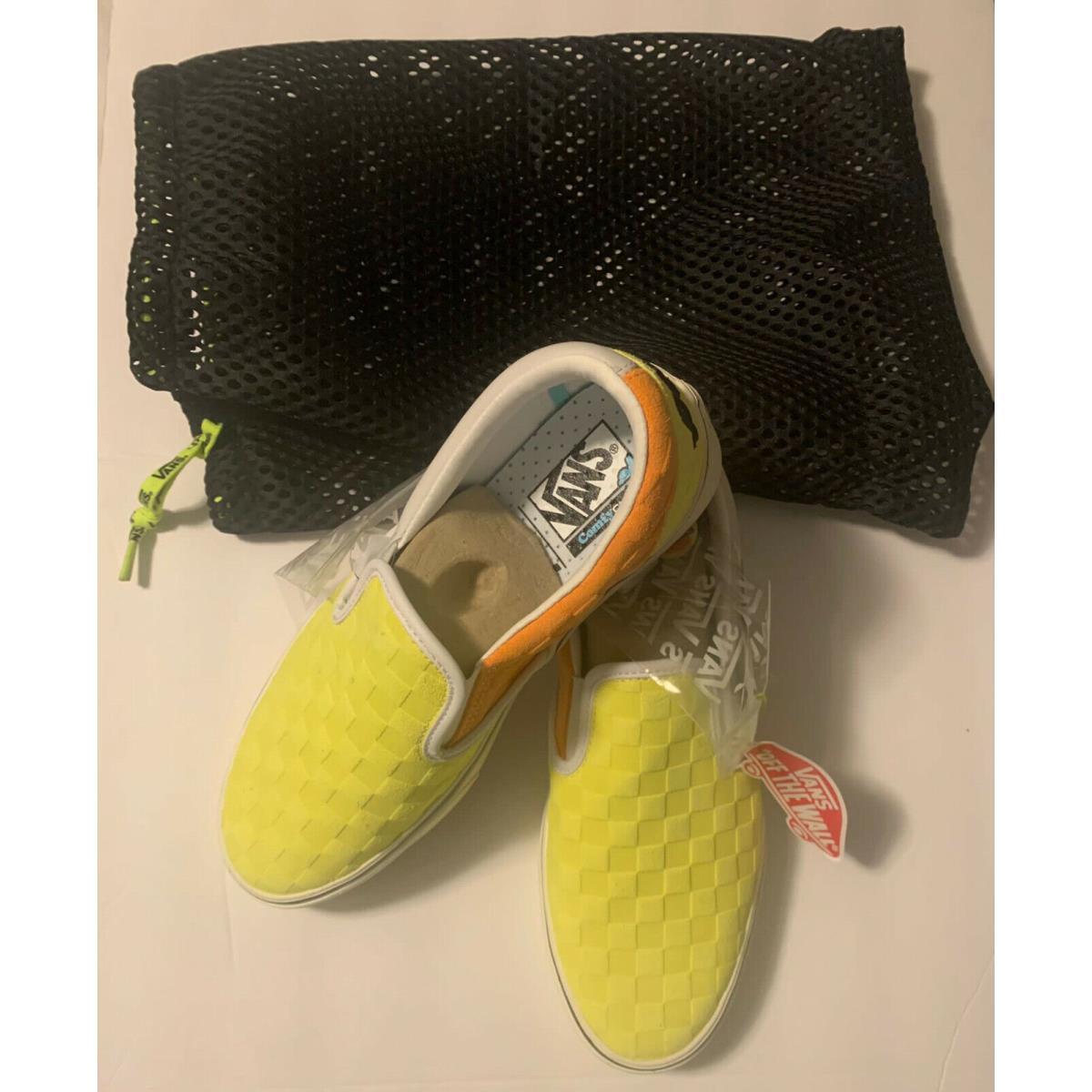 Vans X Penn Comfycush Slip-on Tennis Shoes Mens Yellow Orange