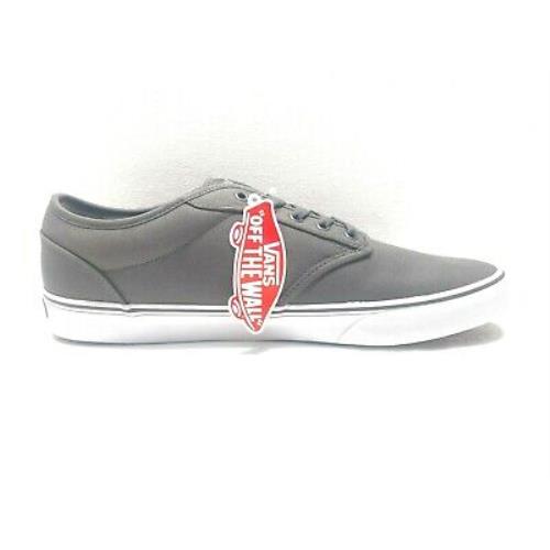 Vans Men`s Atwood Canvas Casual Shoes Pewter-white Size 16 M US