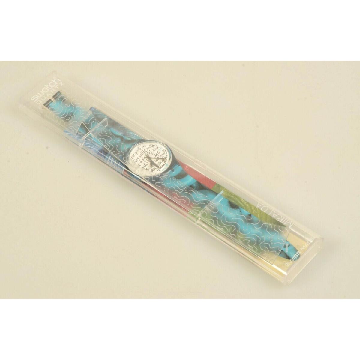 Swatch Special The Artists 1995 Antoni Miralda Blue Pasta GG138 Need Battery