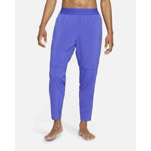 Men`s L Large Nike Yoga Lightweight Training Casual Pants Lapis CU7378-430