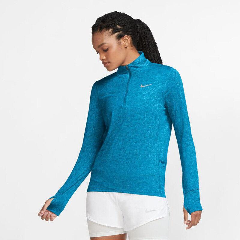 Nike Women`s Dri Fit Running Half Zip Long Sleeve Size S