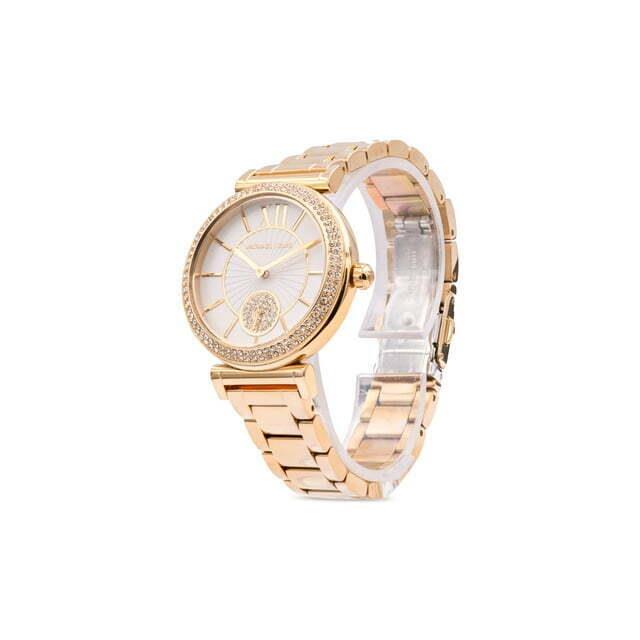 Michael Kors Women`s Abbey Quartz Watch with Steel Strap Gold 16 MK4615