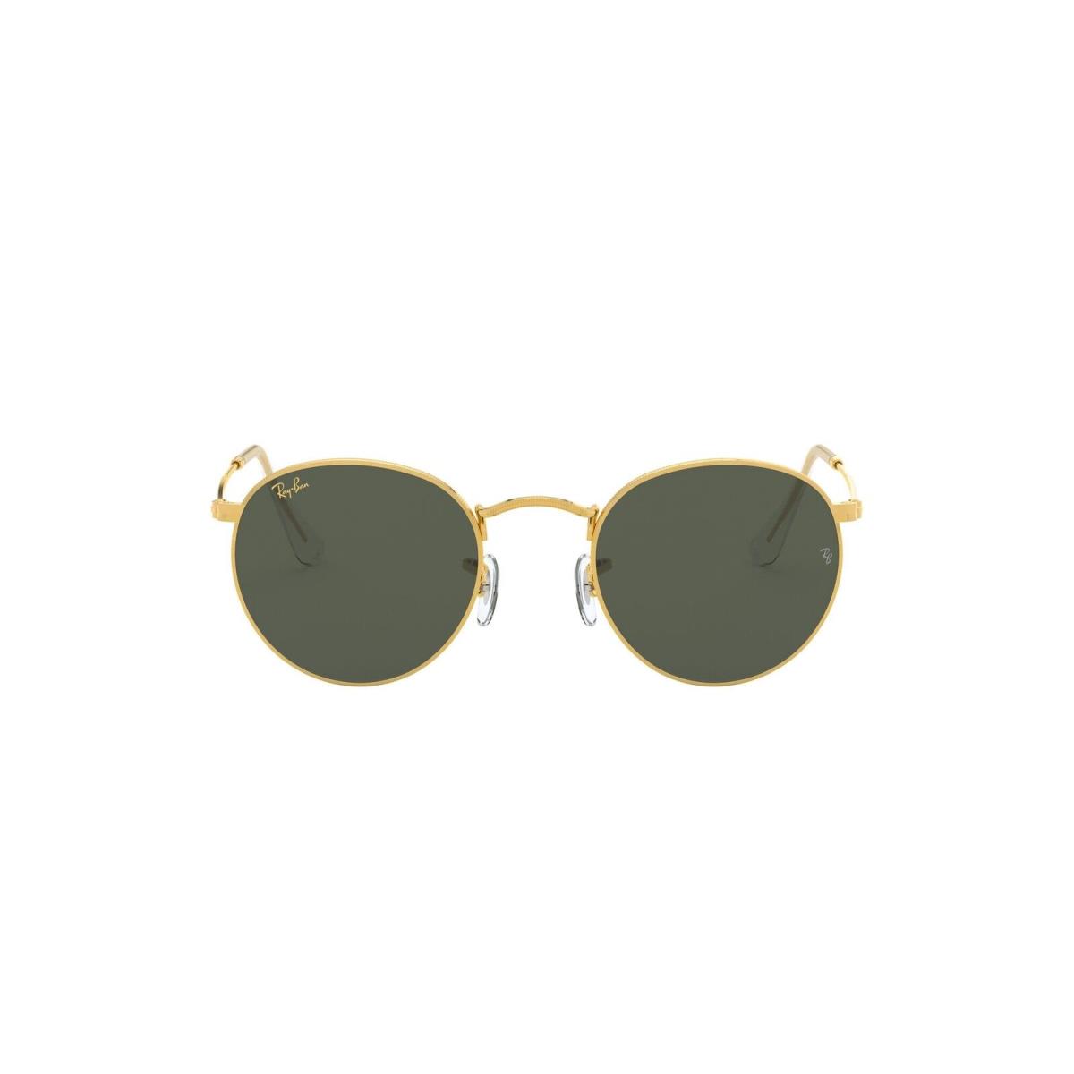 Ray-ban Rb3447 Round Metal Sunglasses Legend Gold/G-15 Green 50 mm