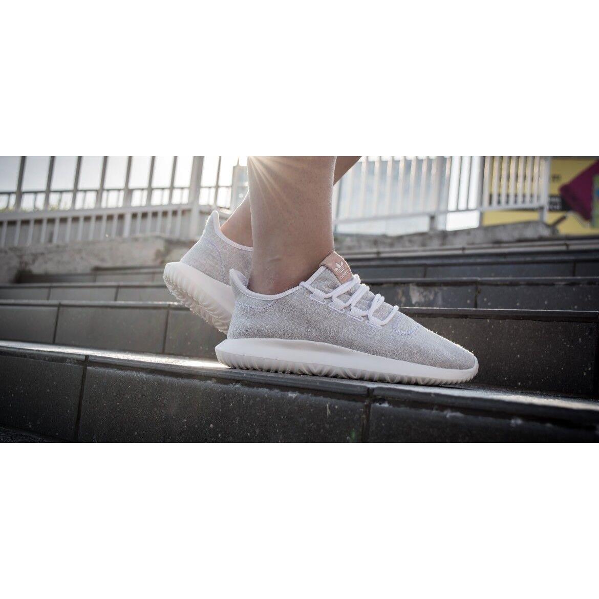 Adidas Tubular Shadow BY9735 Women s Running Shoes White Melange Knit SporTipTop