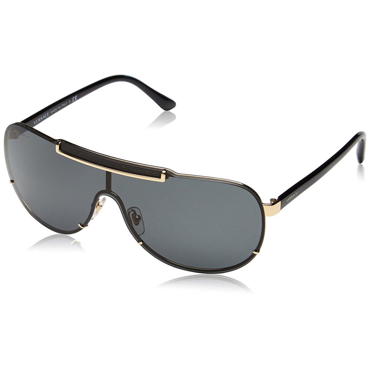 Versace VE2140 Sunglasses Black Gold/ Grey 40mm