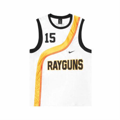 Nike Men`s Rayguns Premium Basketball Jersey White CV1970-100