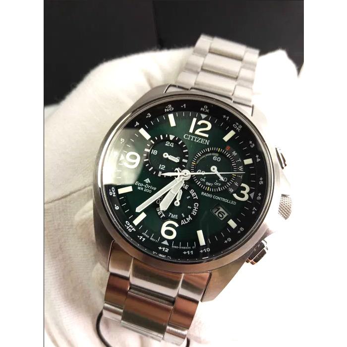 Citizen Promaster Land Green Dial Eco-drive Sapphire Men`s Watch CB5921-59X