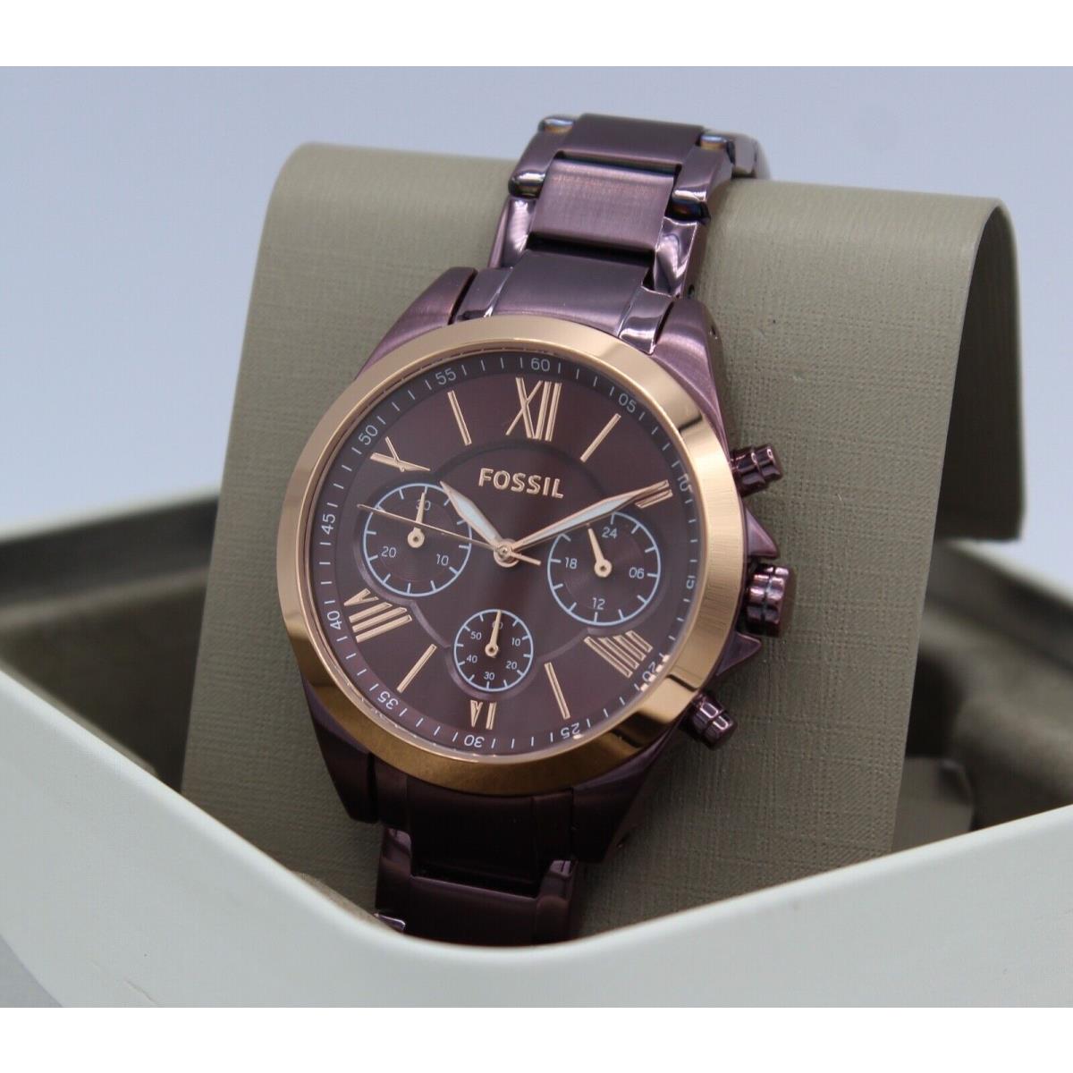 Fossil Modern Courier Midsize Chrono Purple Women`s BQ3281 Watch