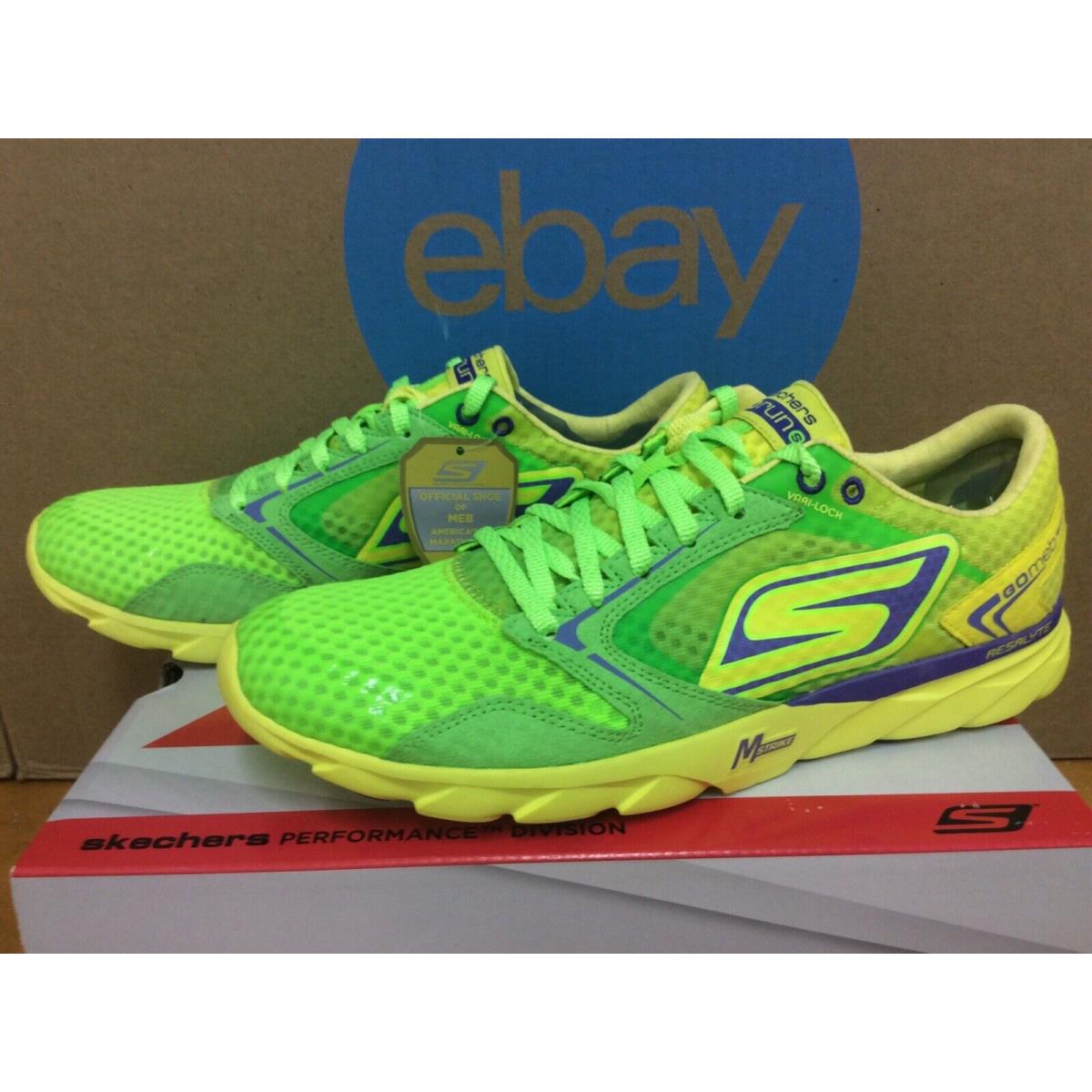 Skechers shoes Run Speed - Gray Lime 8