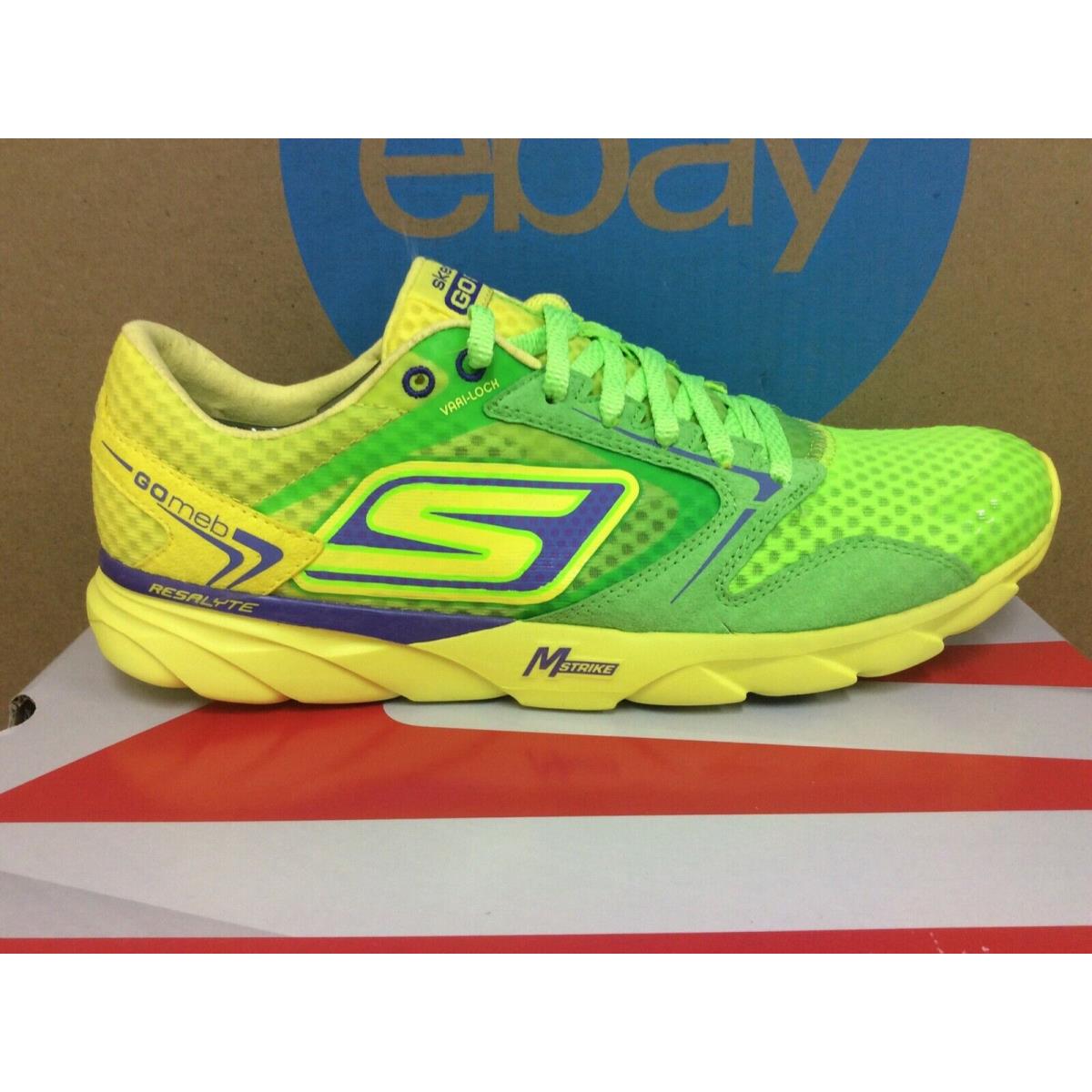 Skechers shoes Run Speed - Gray Lime 7