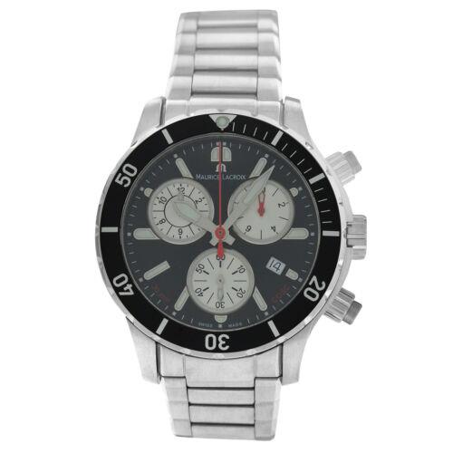 Maurice Lacroix Miros Diver Chronograph MI1108-SS042-330 Steel 41MM Quartz Watch