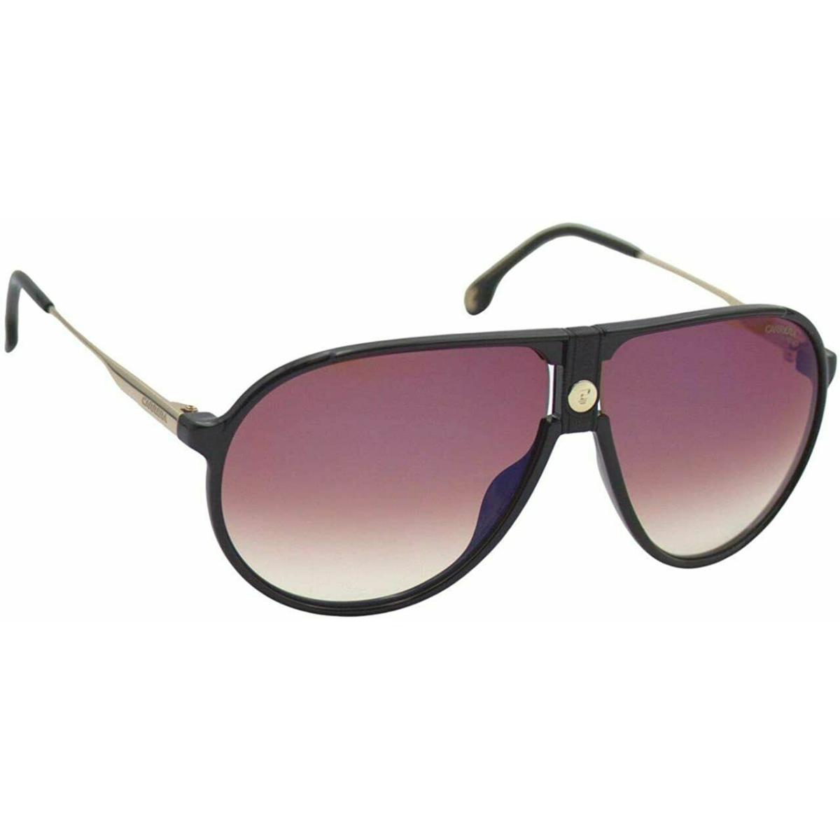 Carrera Sunglasses 1034/S Black Gold Frame Brown Shaded Blue Mirror 02M2 2M2 - Frame: Black Gold, Lens: Blue, Manufacturer: Black/Gold