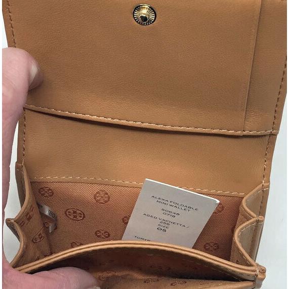 Tory Burch Alexa Foldable Mini Leather Wallet Aged Vachetta 50648 - Tory  Burch wallet - 190041927067 | Fash Brands