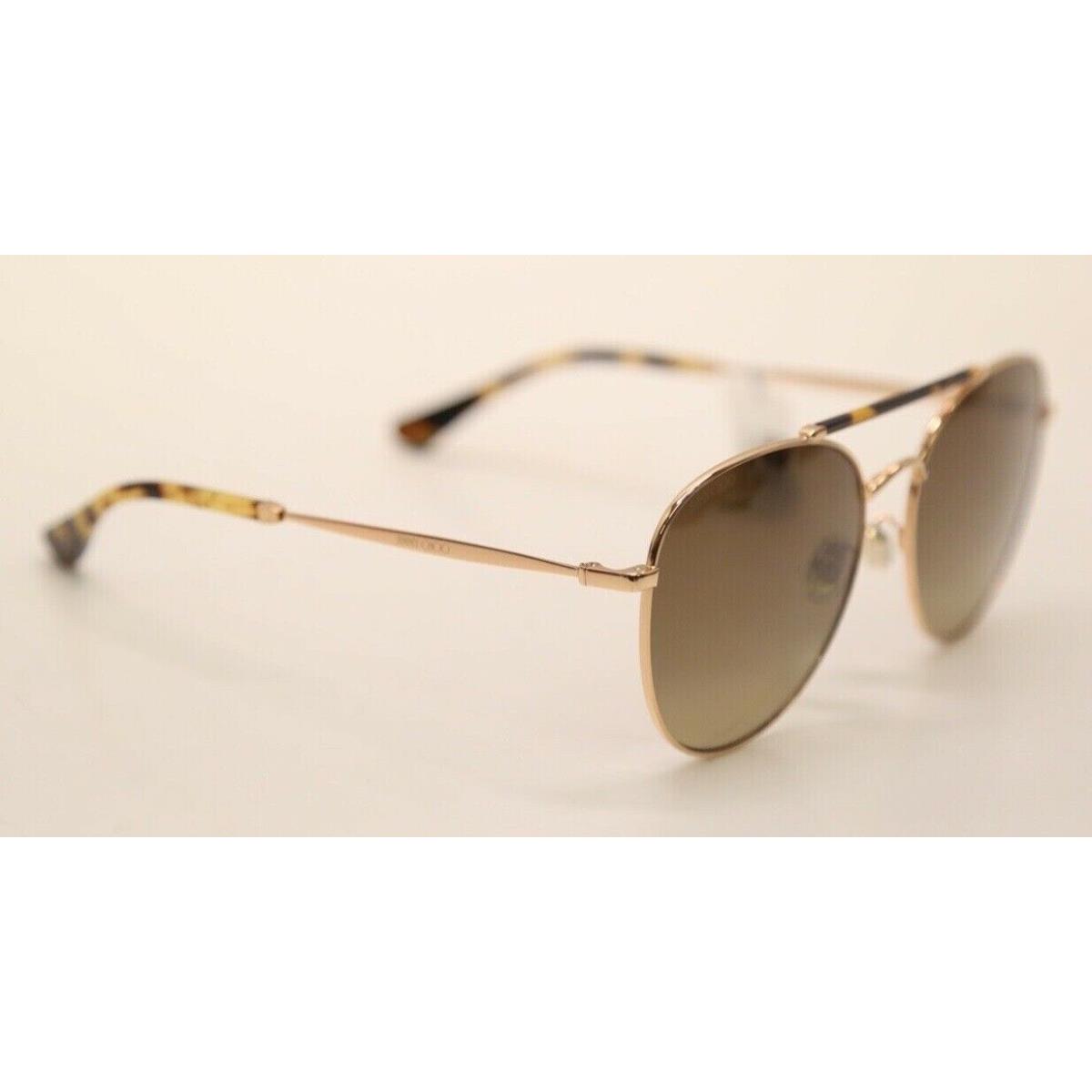 Jimmy Choo Abbie/g/s 06J Gold Havana Metal/brown Gradient Lens Sunglasses 1093