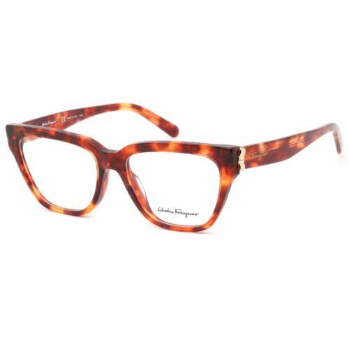 Salvatore Ferragamo Women`s Eyeglasses Tortoise Cat-eye Plastic Frame SF2893 214