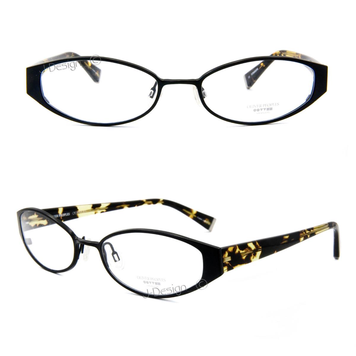 Oliver Peoples Treasure Mbk Titanium Matte Black 52/17/135 Eyeglasses Japan - Matte Black Frame, Clear Lens