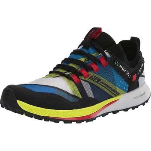 Skechers Men`s Go Run Speed Trail Hyper Running Shoes Black/multi 7.5 D M US