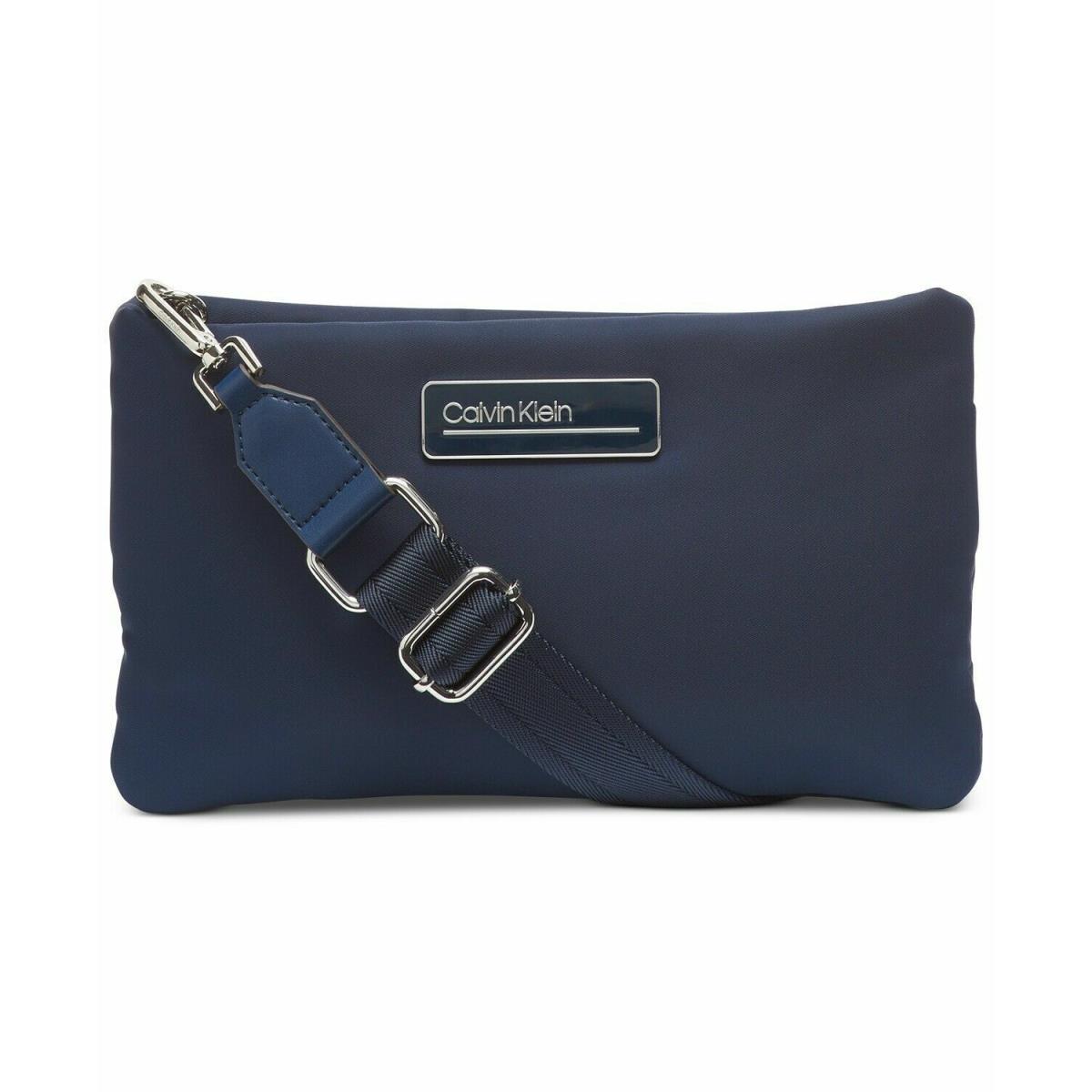 Calvin Klein Jaina Crossbody Nylon Water-resistant Navy Blue Shoulder Bag