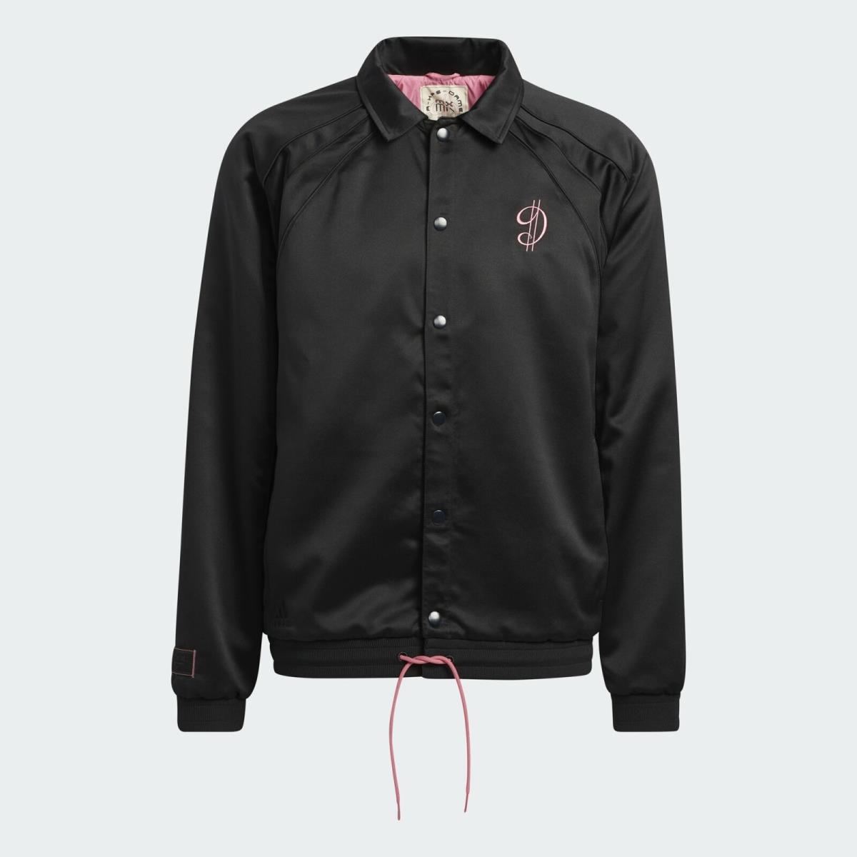 Men`s Adidas Dame Dolla Extply Jacket Black Rose Tone GU0180 XL