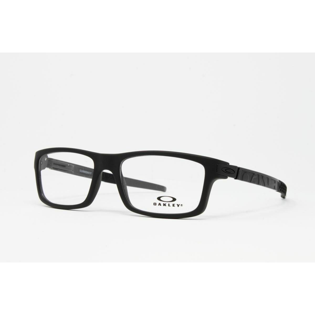 Oakley Optical Currency OX8026 01 Satin Black Eyeglasses 54mm Frames RX