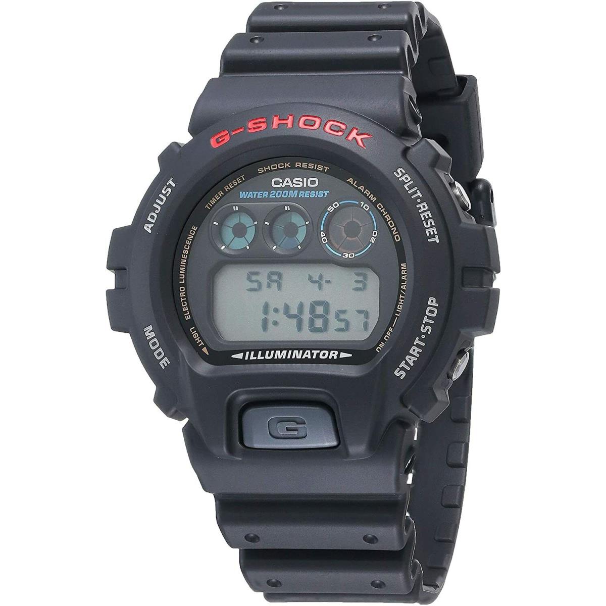 Casio Men`s G-shock Quartz Chronograph Black Resin Sport 45mm Watch DW6900-1v