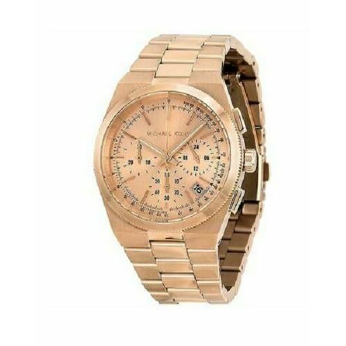 Michael Kors Channing Rose Gold Tone Chrono Dial Bracelet Watch MK5927