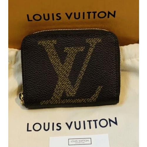 Louis Vuitton Wallet Giant Monogram Zippy Coin Purse Receipt Box
