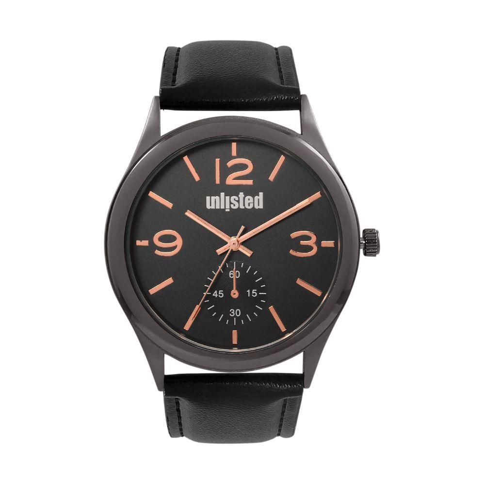 Unlisted by Kenneth Cole Autumn-winter 20 Analog Black Dial Men`s Watch-10031432