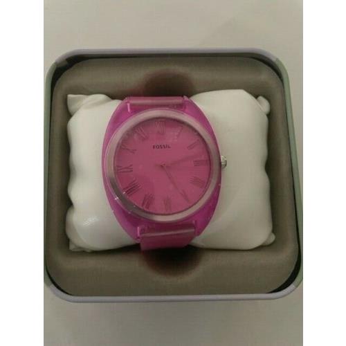 Fossil watch  - SILVER Dial, Pink Band 0